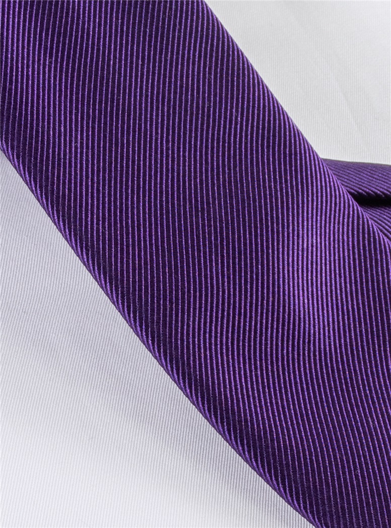 Mogador Silk Solid Signature Tie in Violet