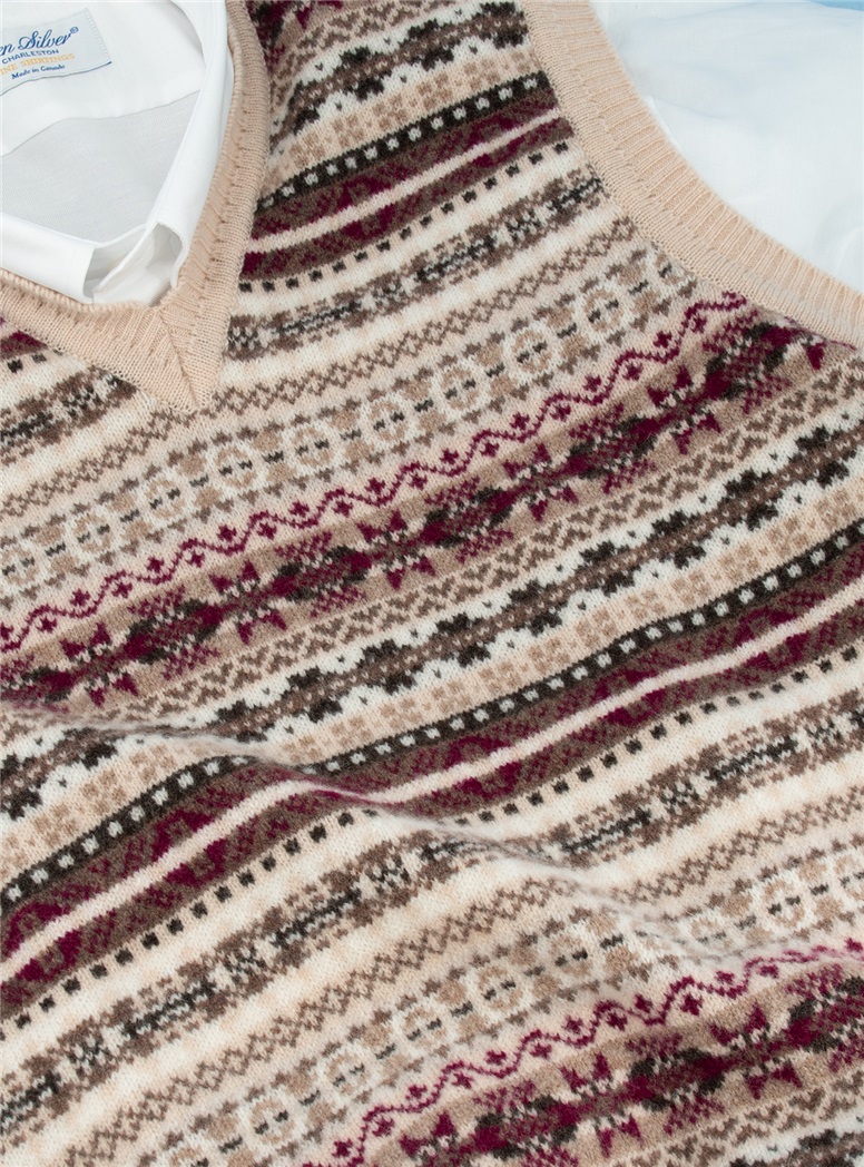 Lambswool Fair Isle Sweater Vest