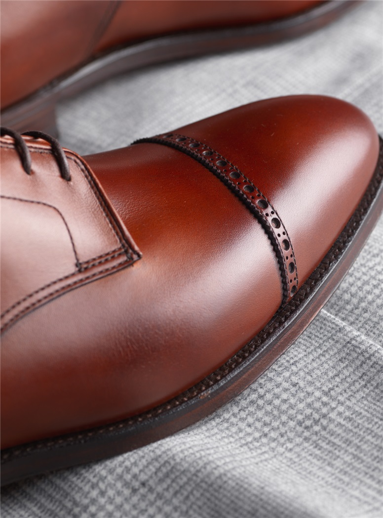 The Draycott Blucher in Burnished Chestnut