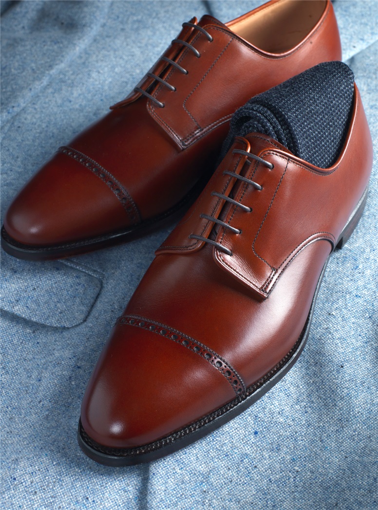 The Draycott Blucher in Burnished Chestnut