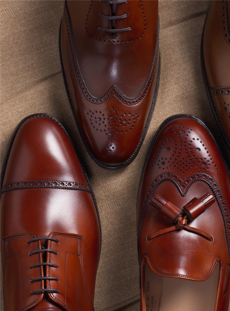 The Draycott Blucher in Burnished Chestnut