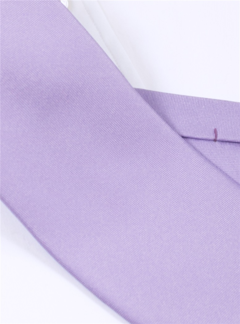 Silk Solid Tie in Lavender