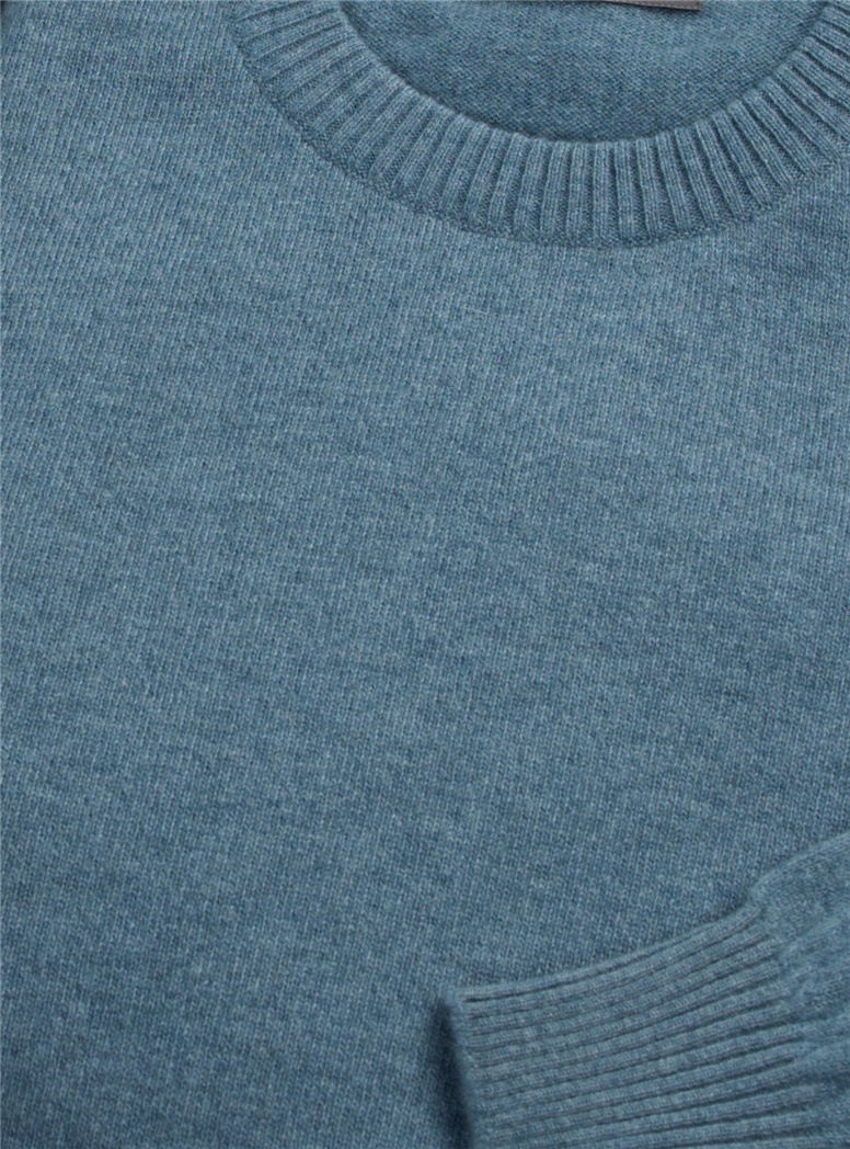 Cashmere Crewneck Sweater in Fog