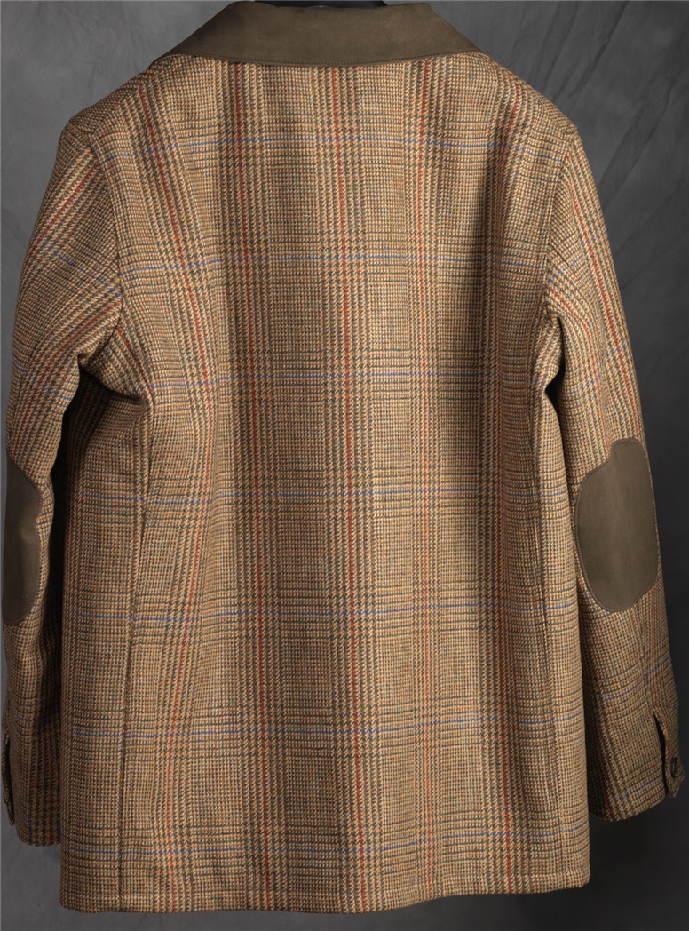 Wool Glen Plaid Blanket Jacket