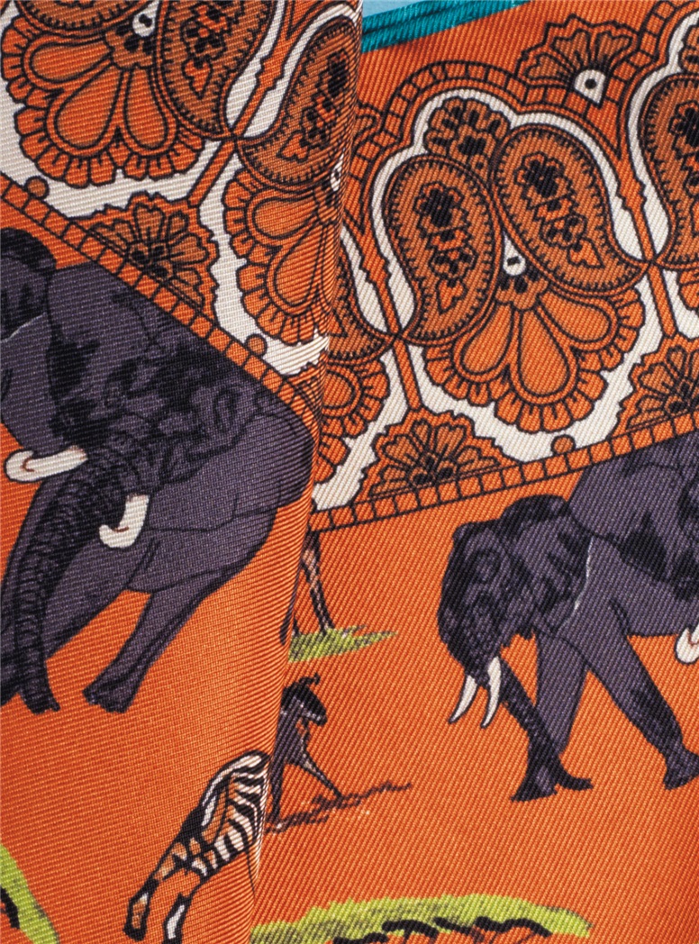 Silk Safari Motif Pocket Squares