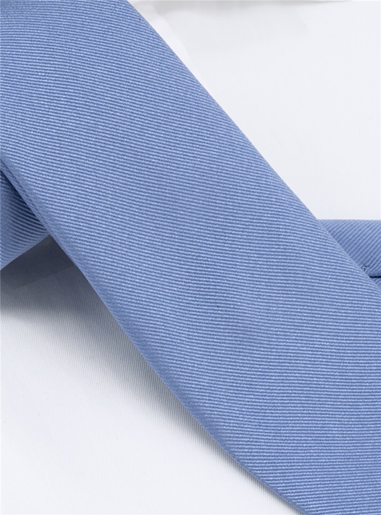 Silk Signature Solid Tie in Cornflower