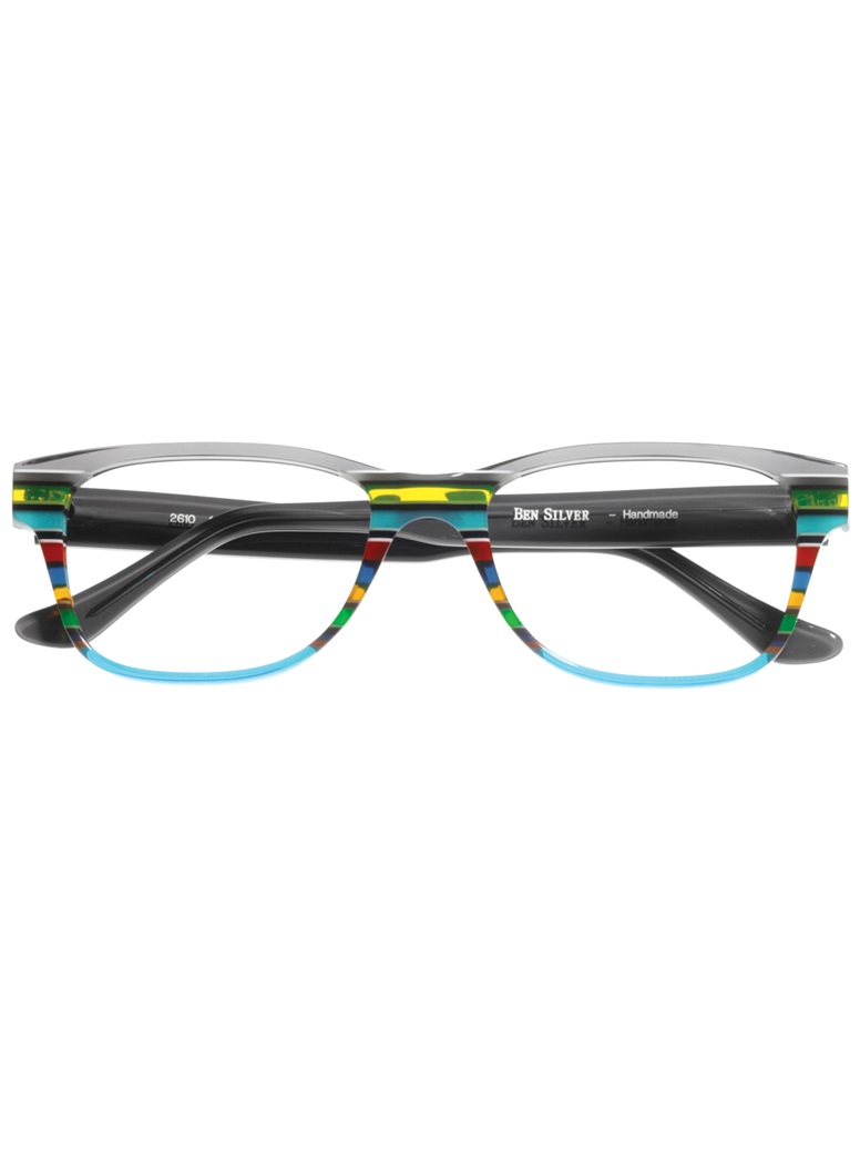Multi-Colored Handmade Frame in Aqua and Grey