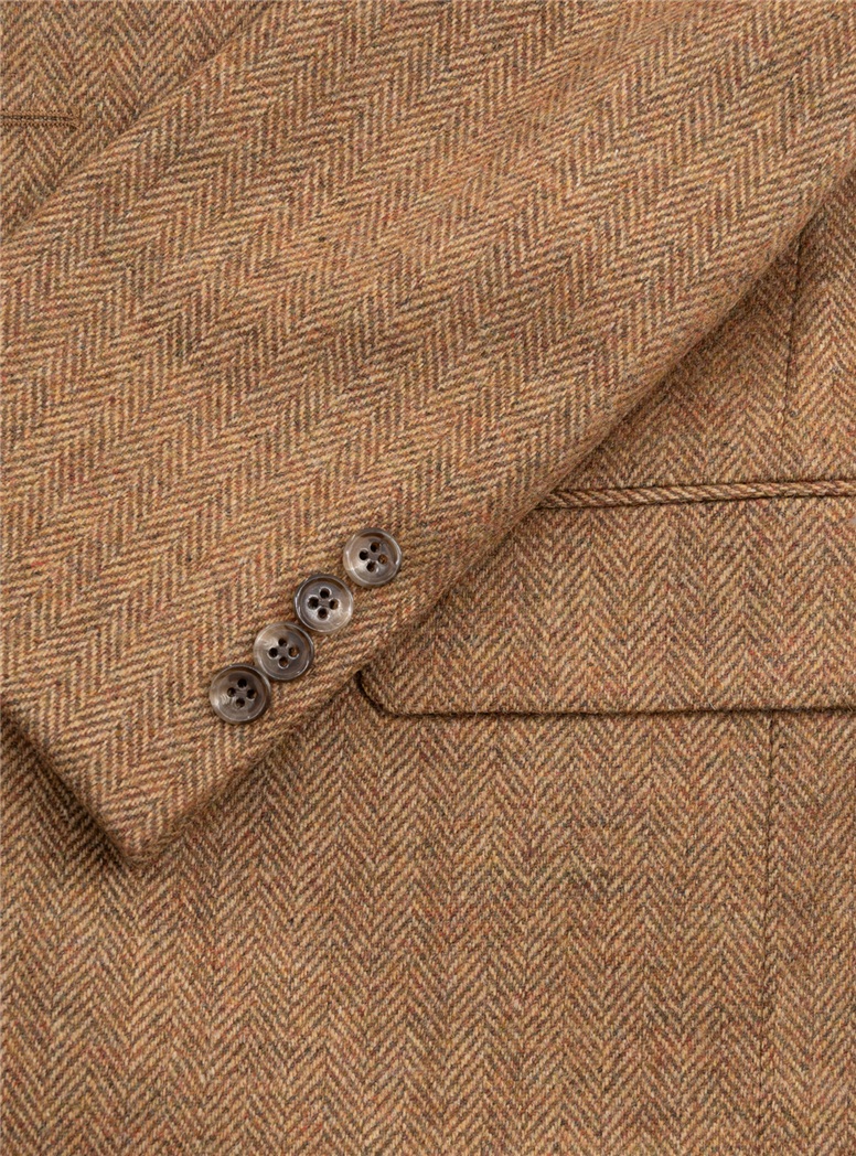 Sienna Herringbone Wool Sport Coat