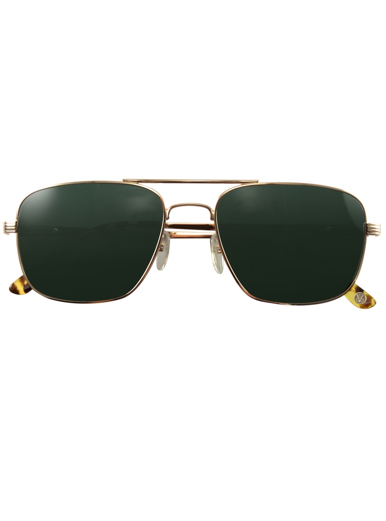 Gold Aviator Sunglasses