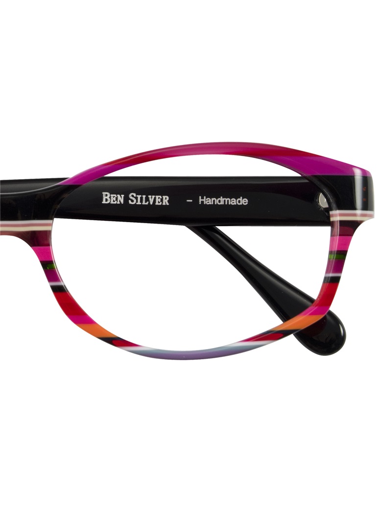 Multi-Colored Handmade Frame in Magenta, Cherry, and Black