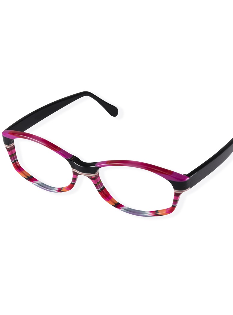 Multi-Colored Handmade Frame in Magenta, Cherry, and Black