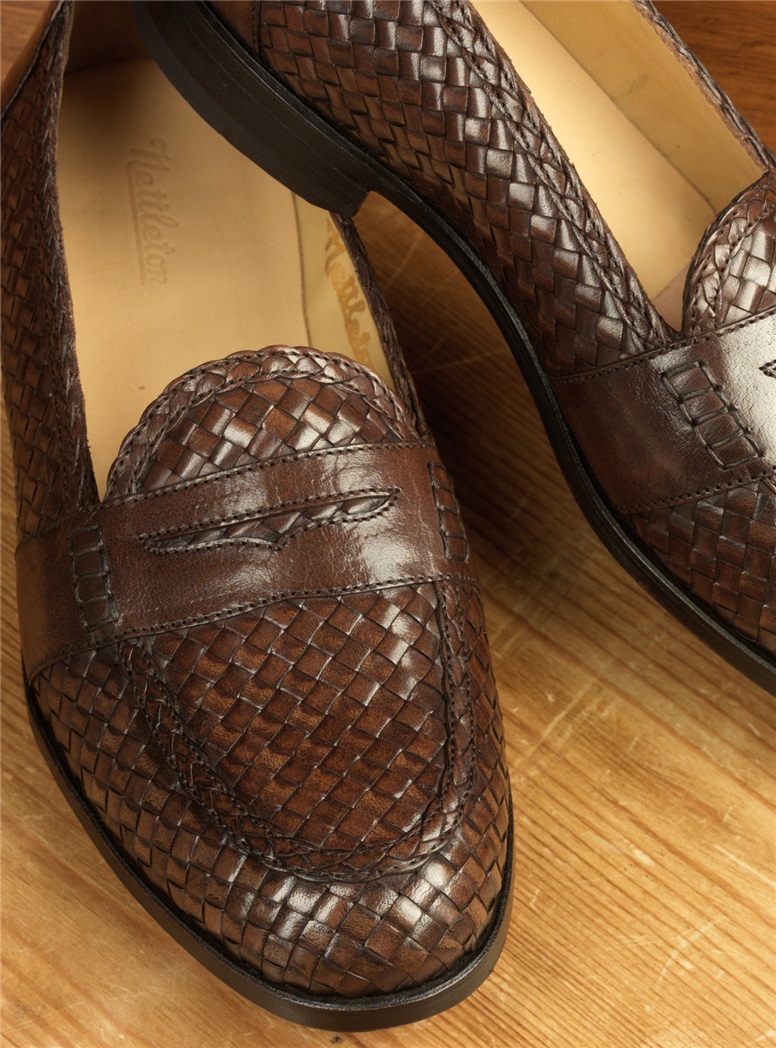 The Woven Loafer in Brown