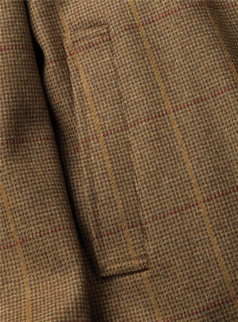 Reversible Birdseye Overcoat and Tan Raincoat