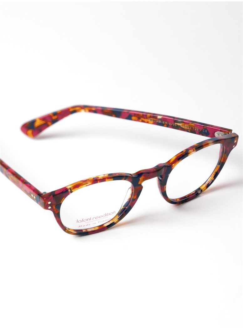 Semi-Square Frame in Red Tortoise