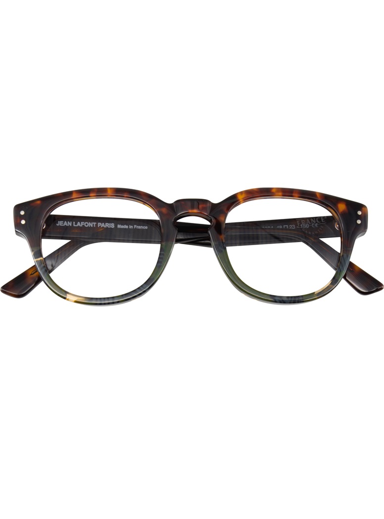 Semi Square Frame Green and Tortoise