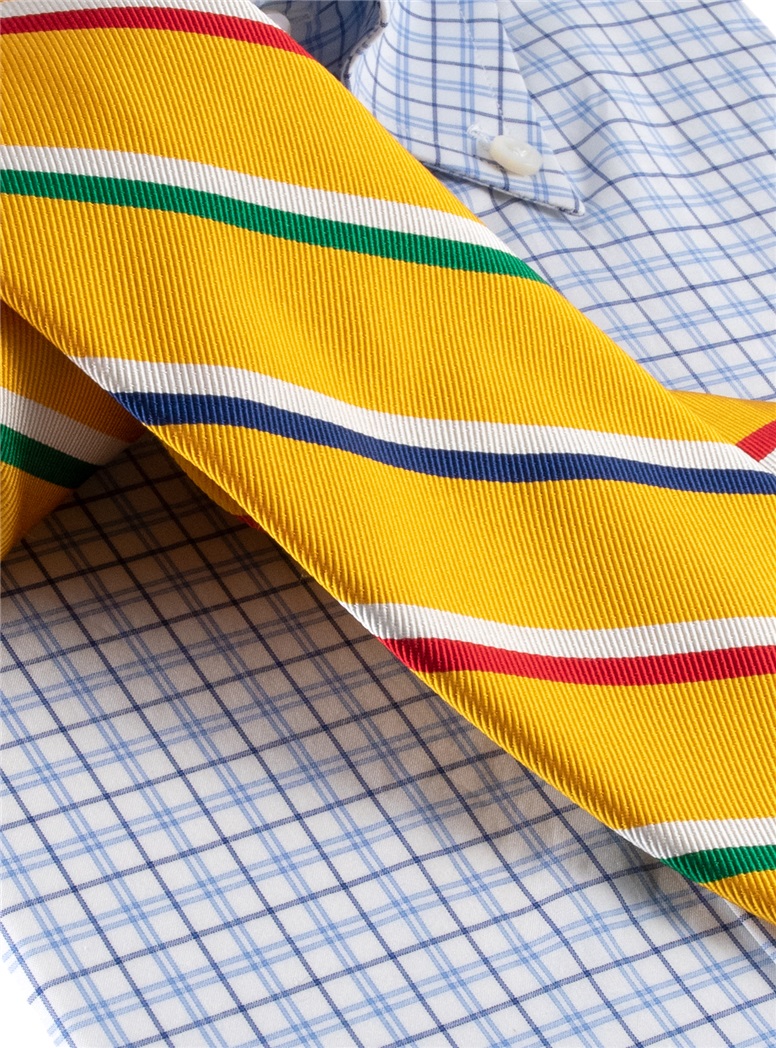 Mogador Silk Stripe Tie in Sun