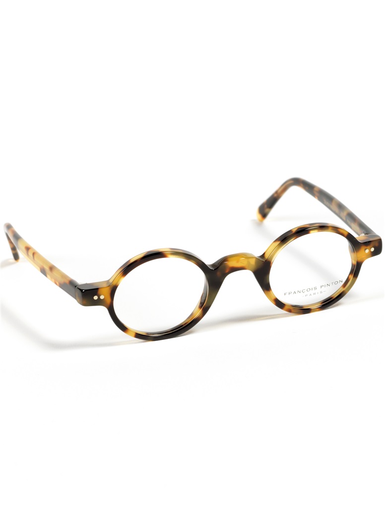 Archival Round Frame in Light Tortoise