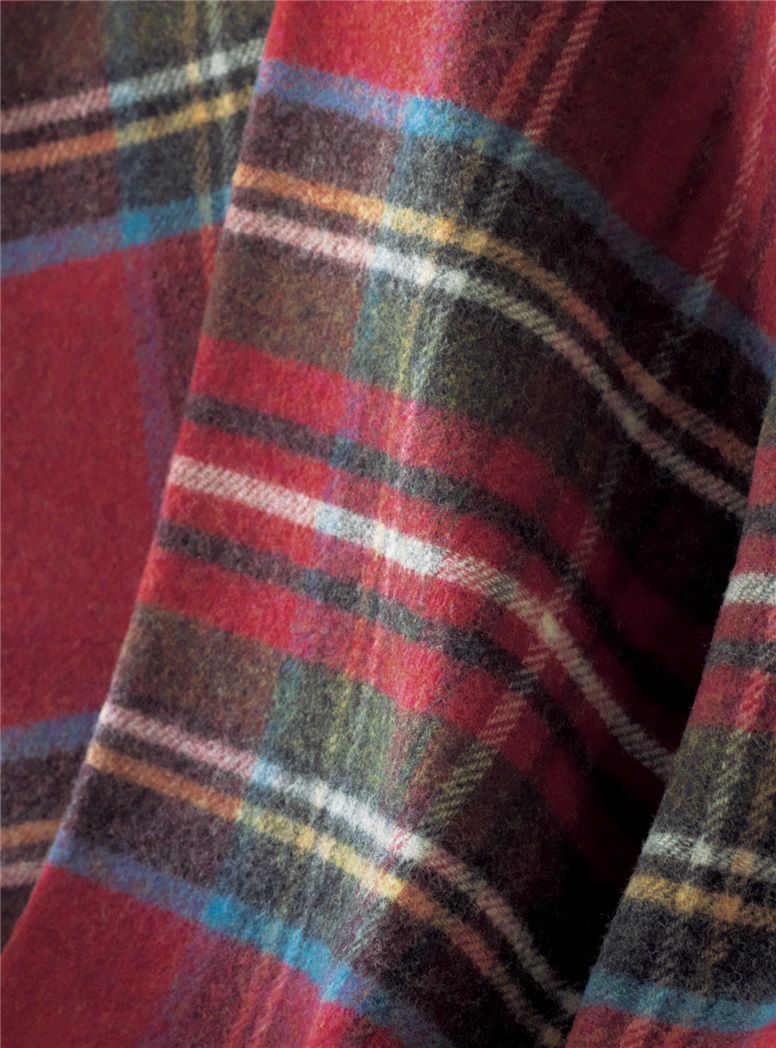 Lambswool Double Faced Plaid Throw