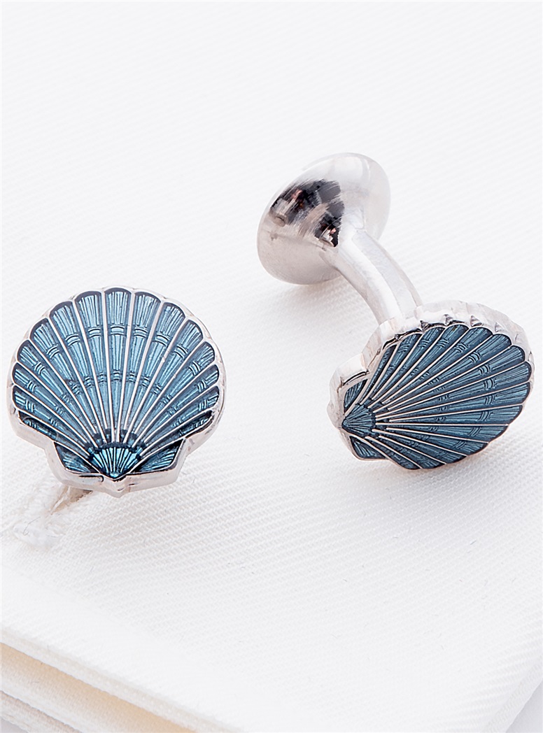 Scallop Design Cufflinks