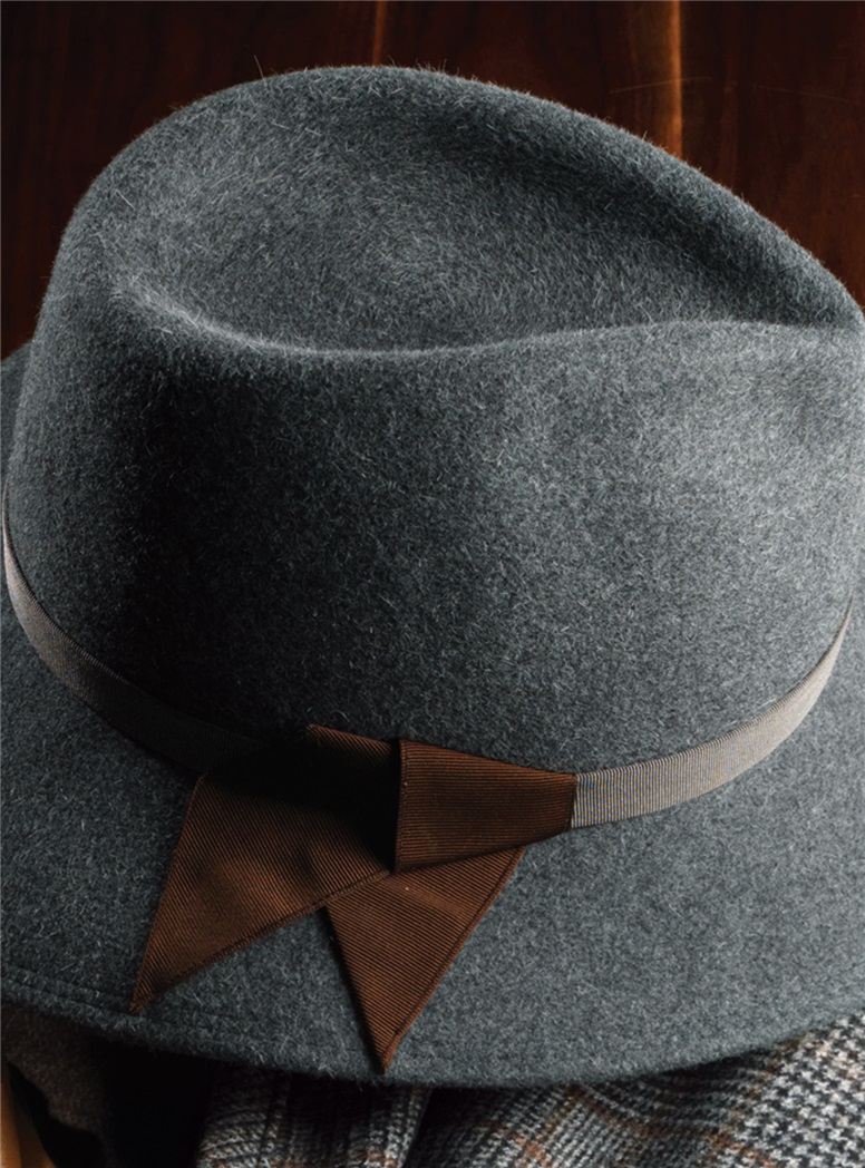 Felt Fedora Hat in Graphite