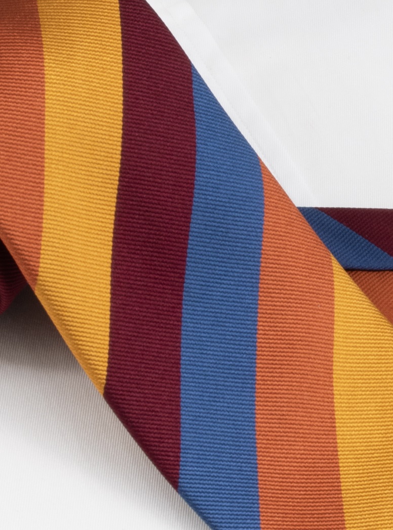 Silk Block Striped Tie