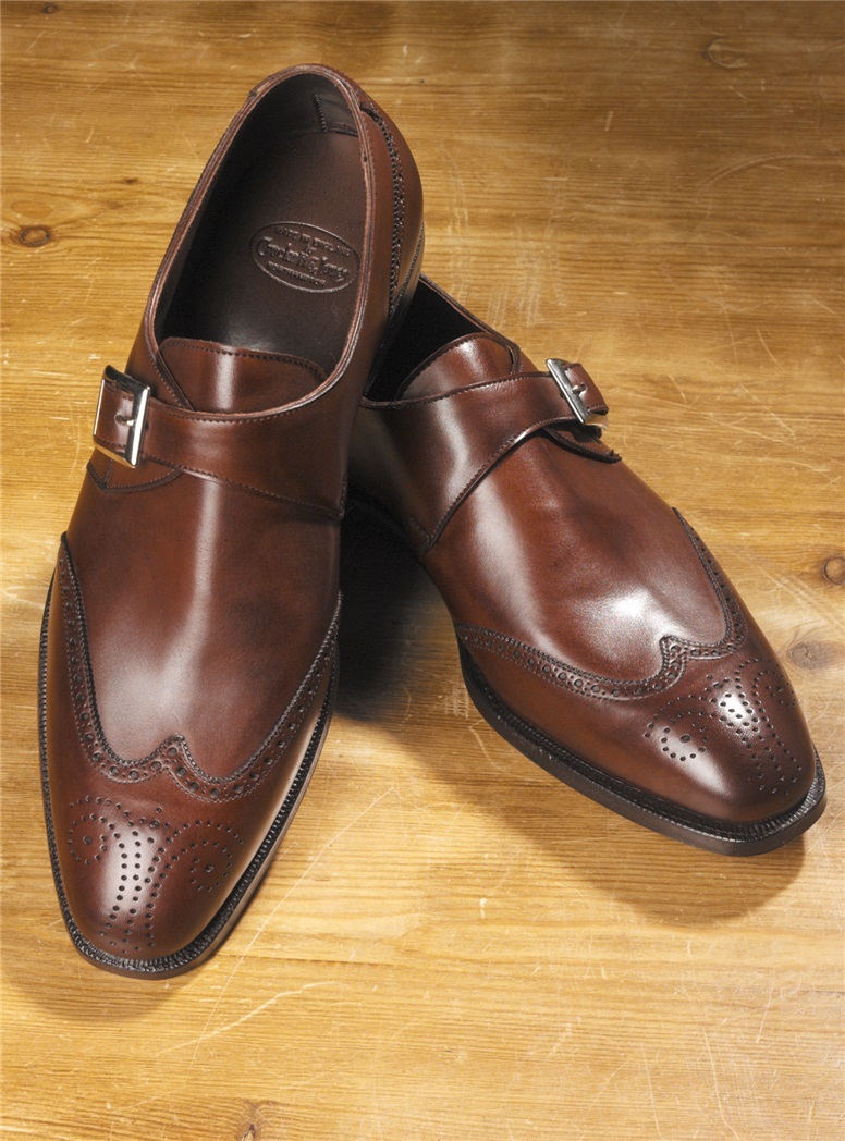 The Chadwick Monk Strap in Antique Chestnut - The Ben Silver Collection