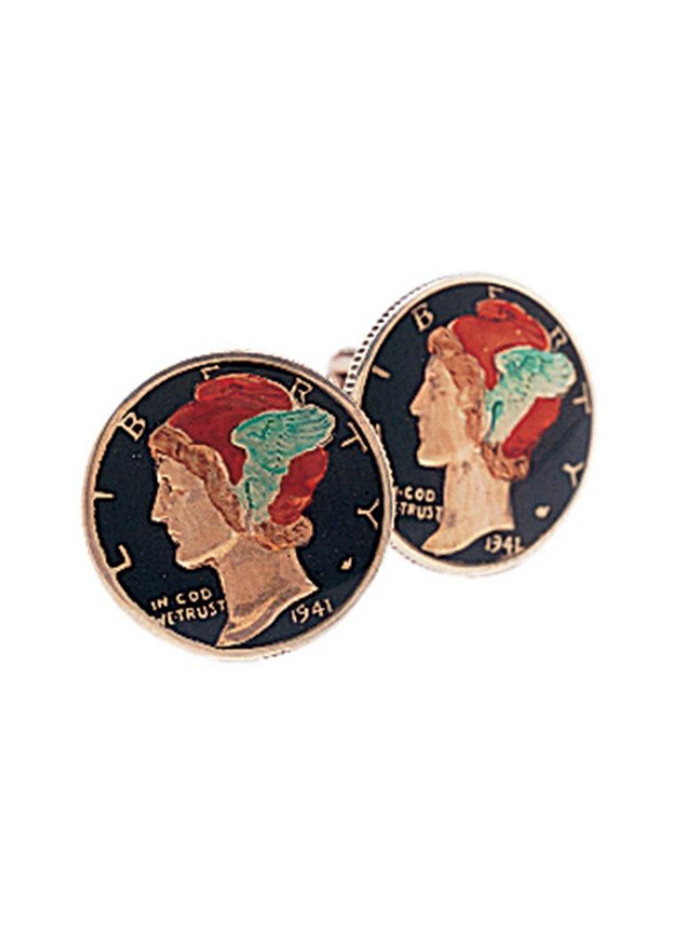 American Mercury Dime in Black