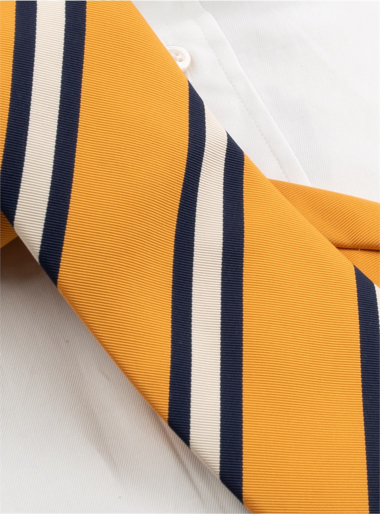 Mogador Silk Stripe Tie in Sun