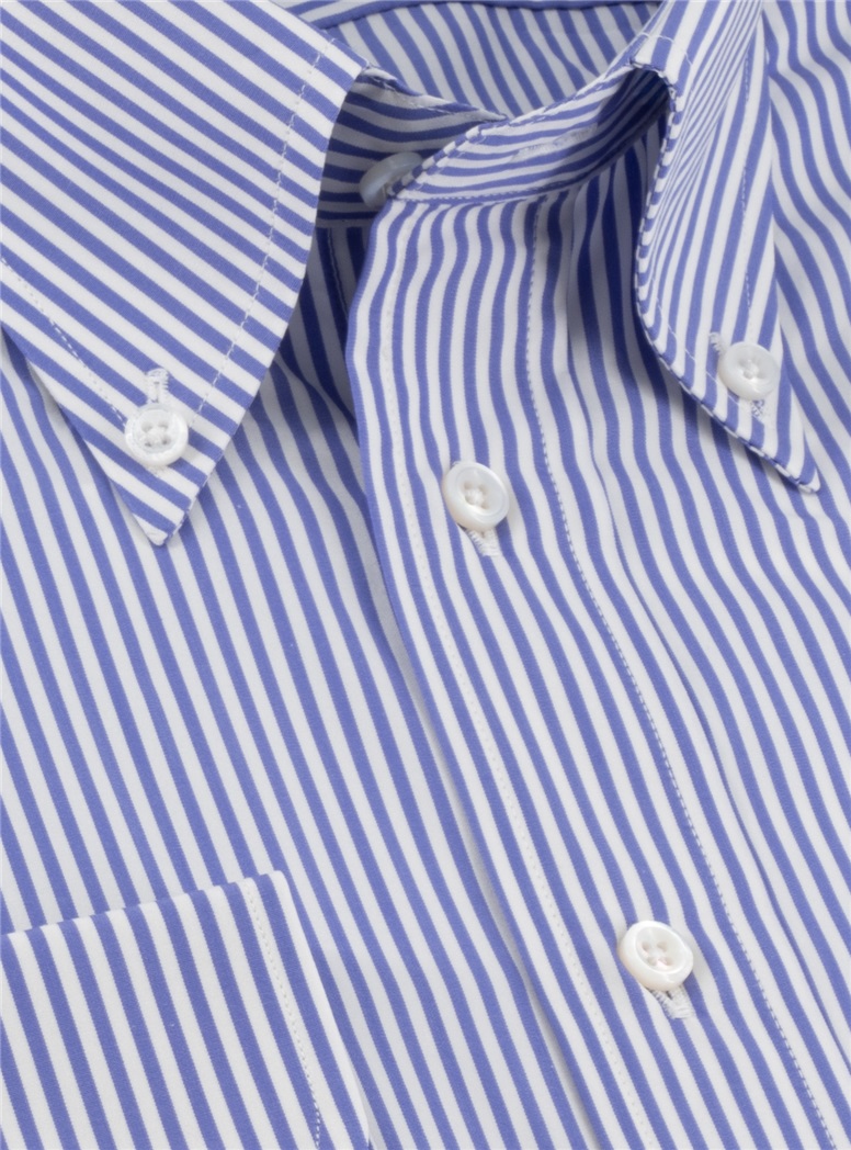 Cobalt Bengal Stripe Button Down