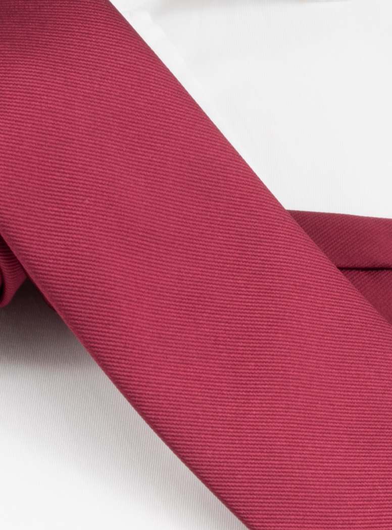 Silk Solid Signature Tie in Rose