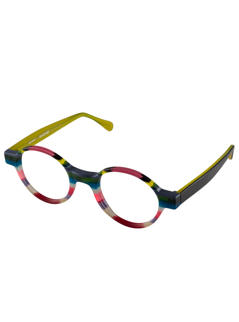 Multi-Colored Handmade Frame in Translucent Rose, Lime and Lavender