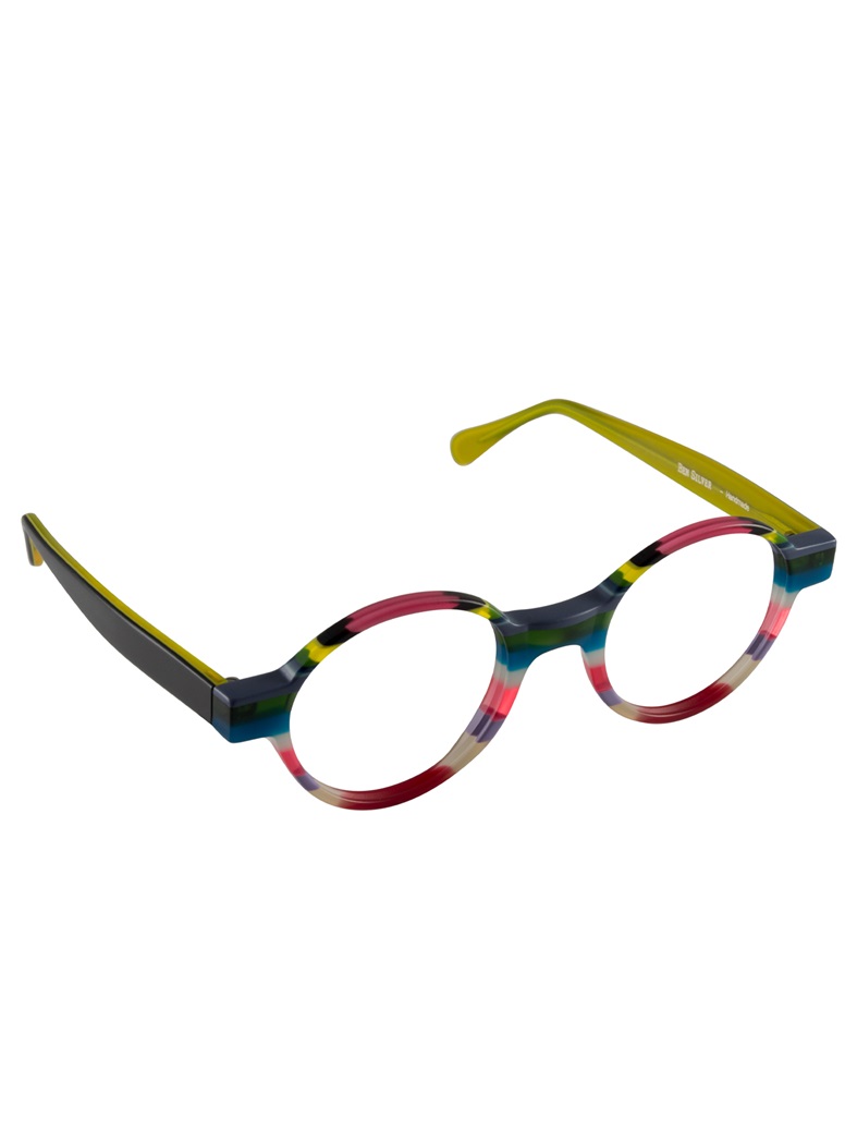 Multi-Colored Handmade Frame in Translucent Rose, Lime and Lavender