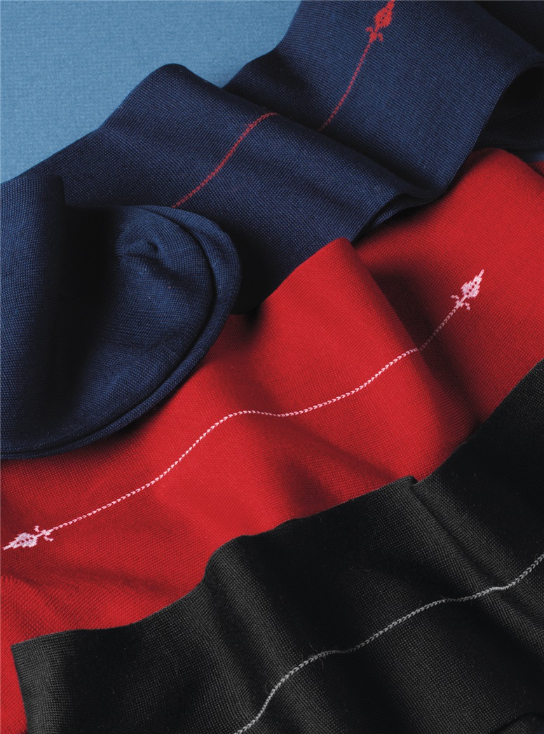 Dress Socks with Arrow Motif