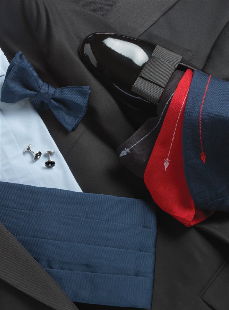 Dress Socks with Arrow Motif
