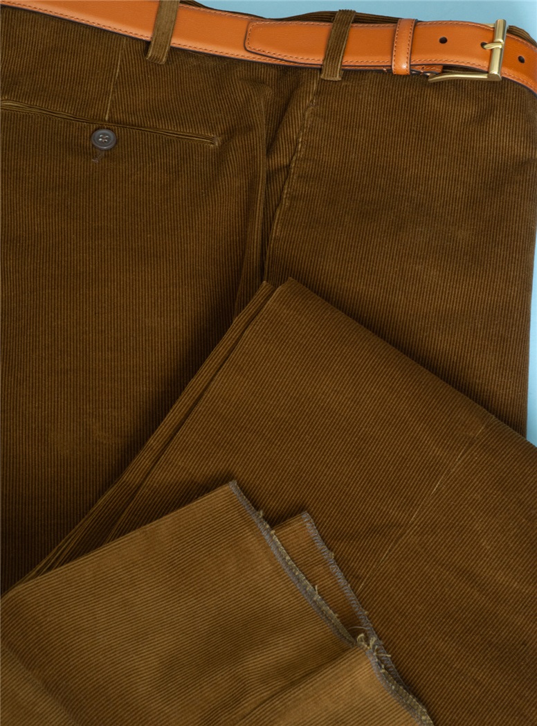 Bark Corduroy Trousers in Forward Pleat