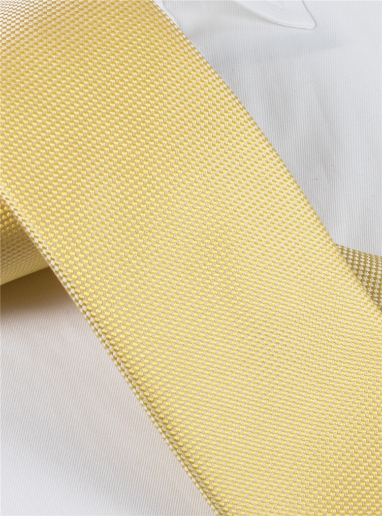Silk Basketweave Tie in Sun