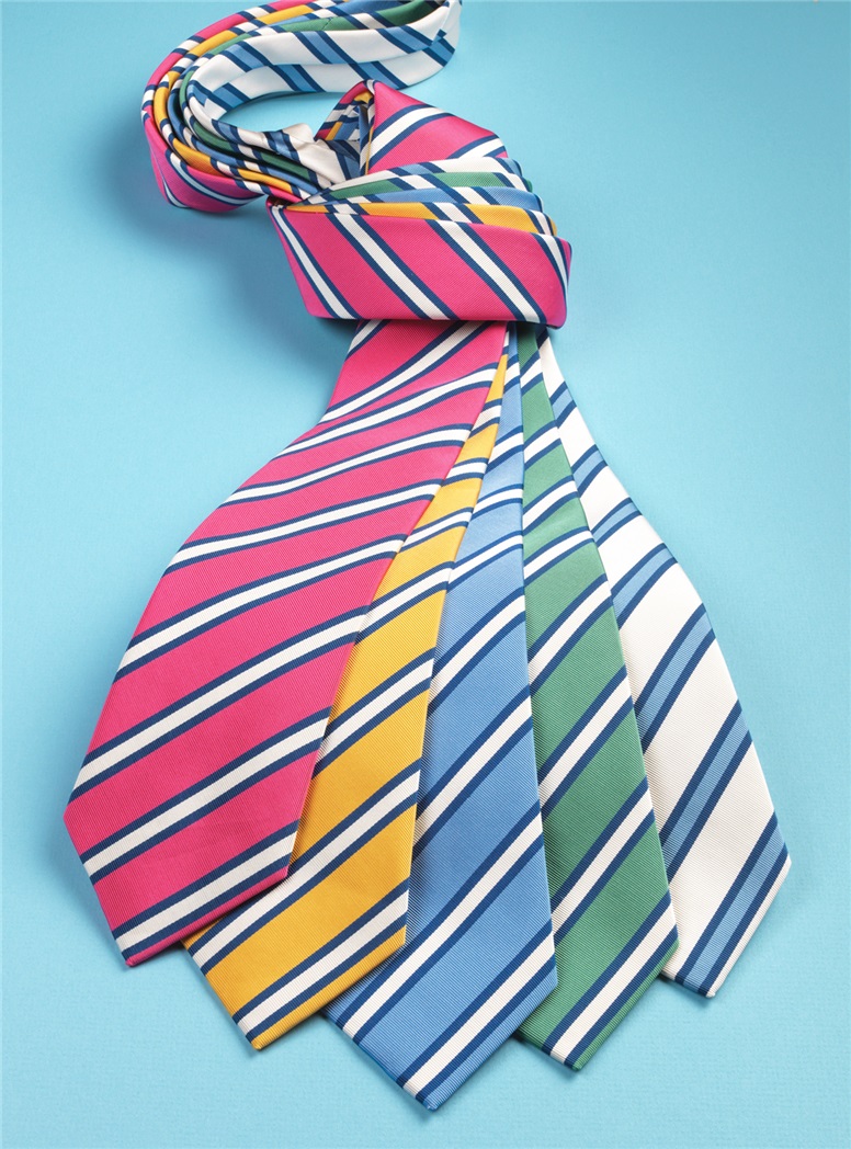 Mogador Striped Tie in Lemon