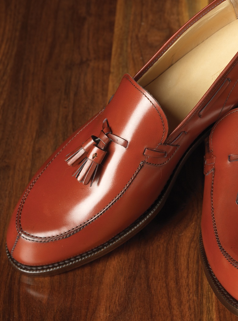 The Greensboro Tassel Loafer in Brick