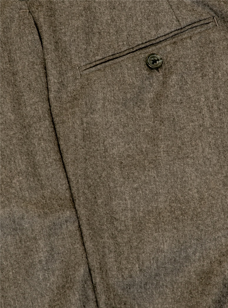 Italian Flannel Trousers in Forward Pleat