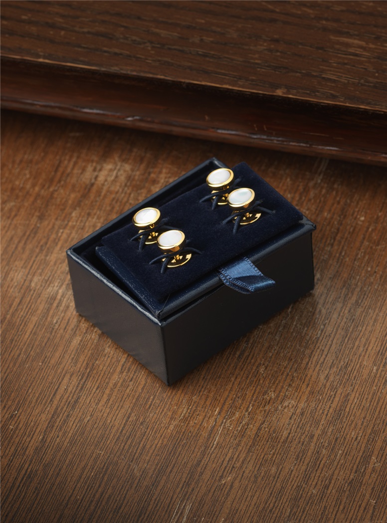 Mother of Pearl Formal Set in Gold