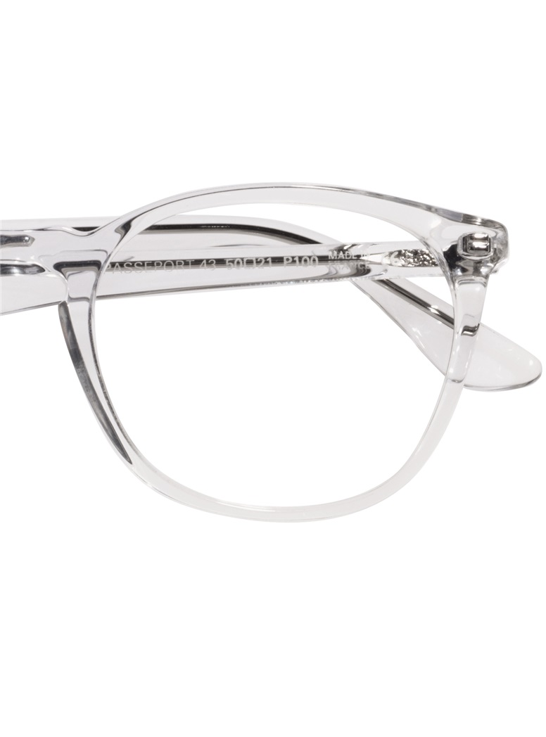 Retro Square Frame in Crystal