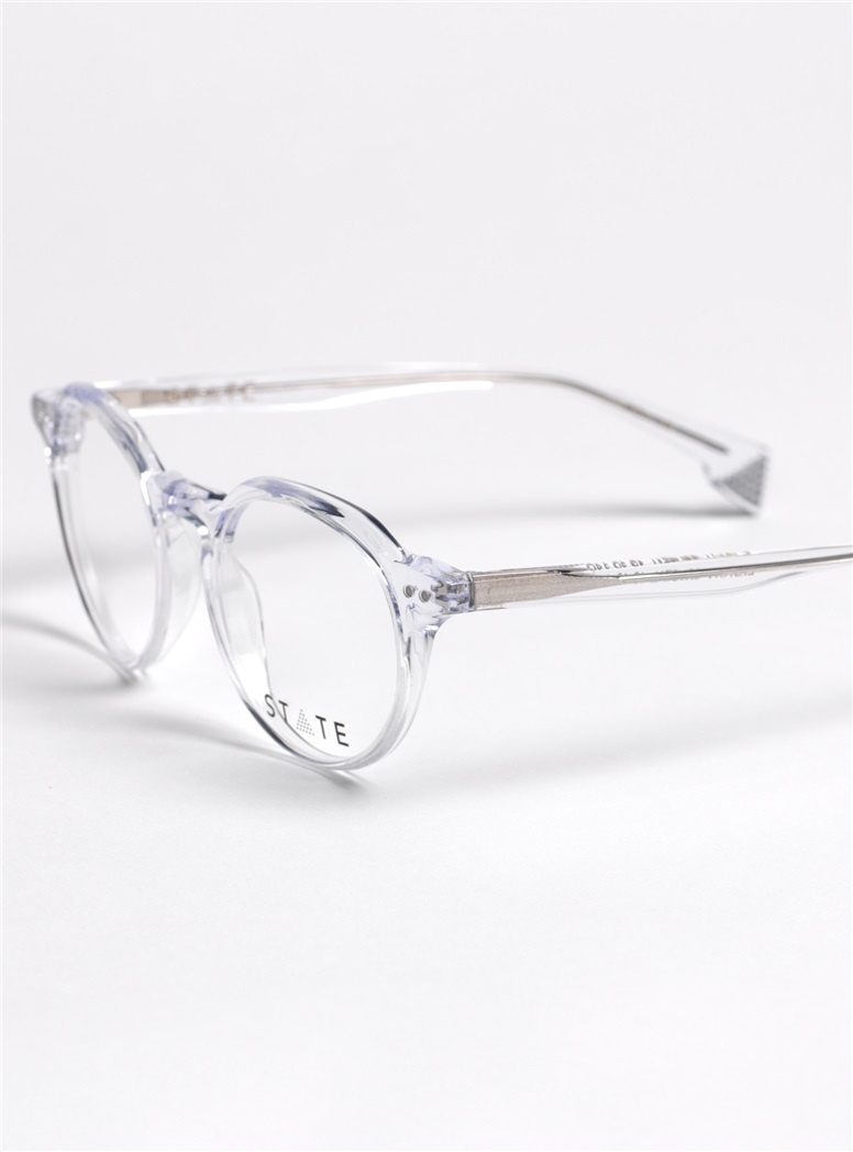 Elston Semi-Round Frame in Crystal
