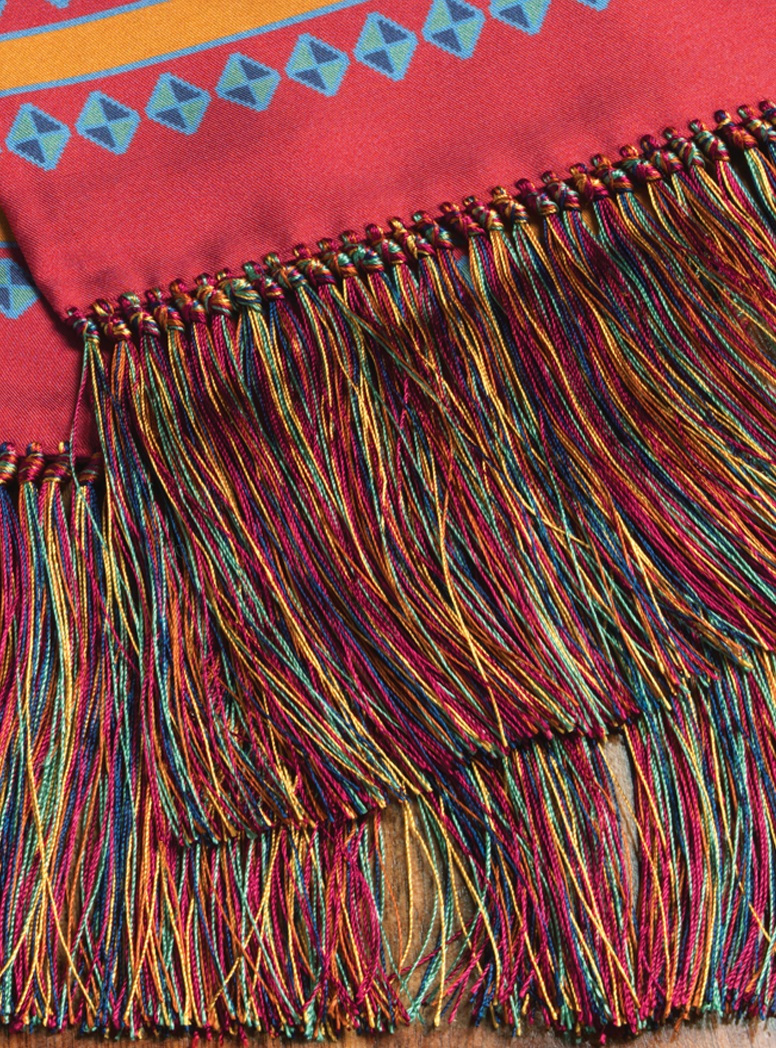 Silk Aztec Printed Scarf