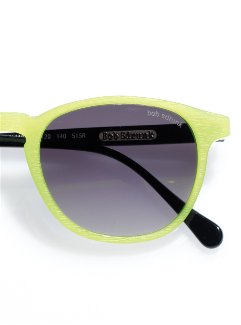 Colorful Sunglasses in Lime Green Matte