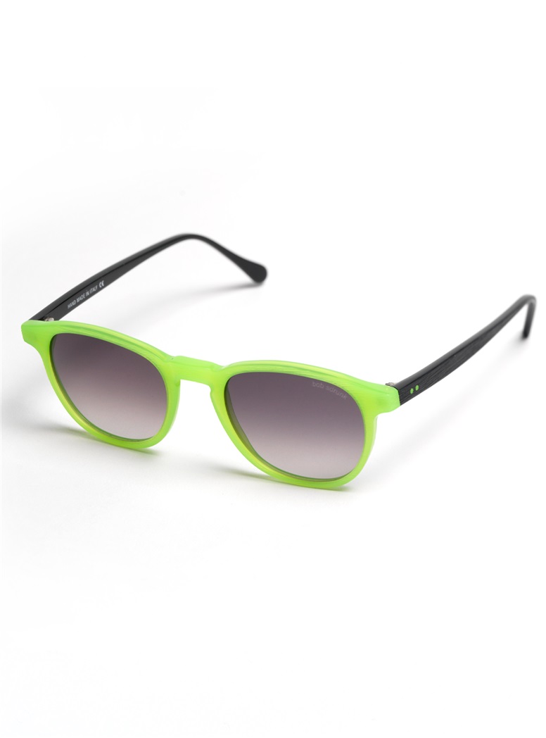 Colorful Sunglasses in Lime Green Matte