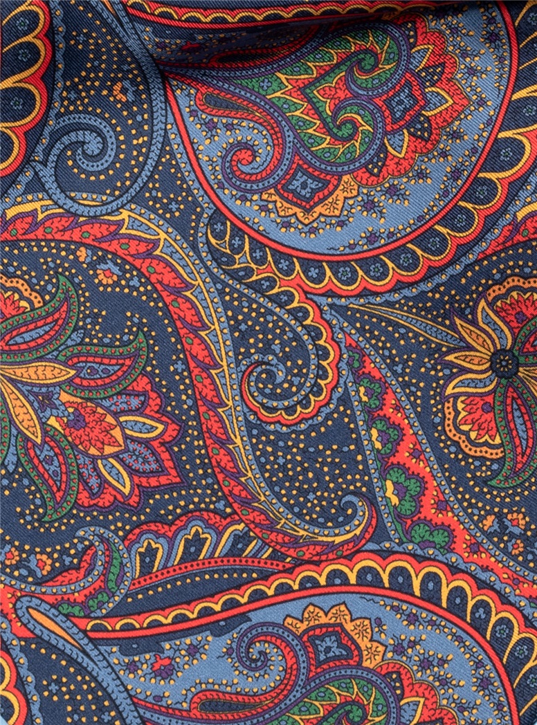 Silk Paisley Printed Ascot