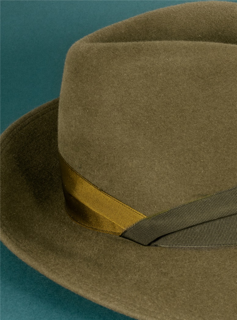 Felt Fedora Hat in Coffee