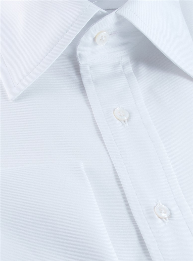 Classic White Twill Kelly Collar with French Cuffs