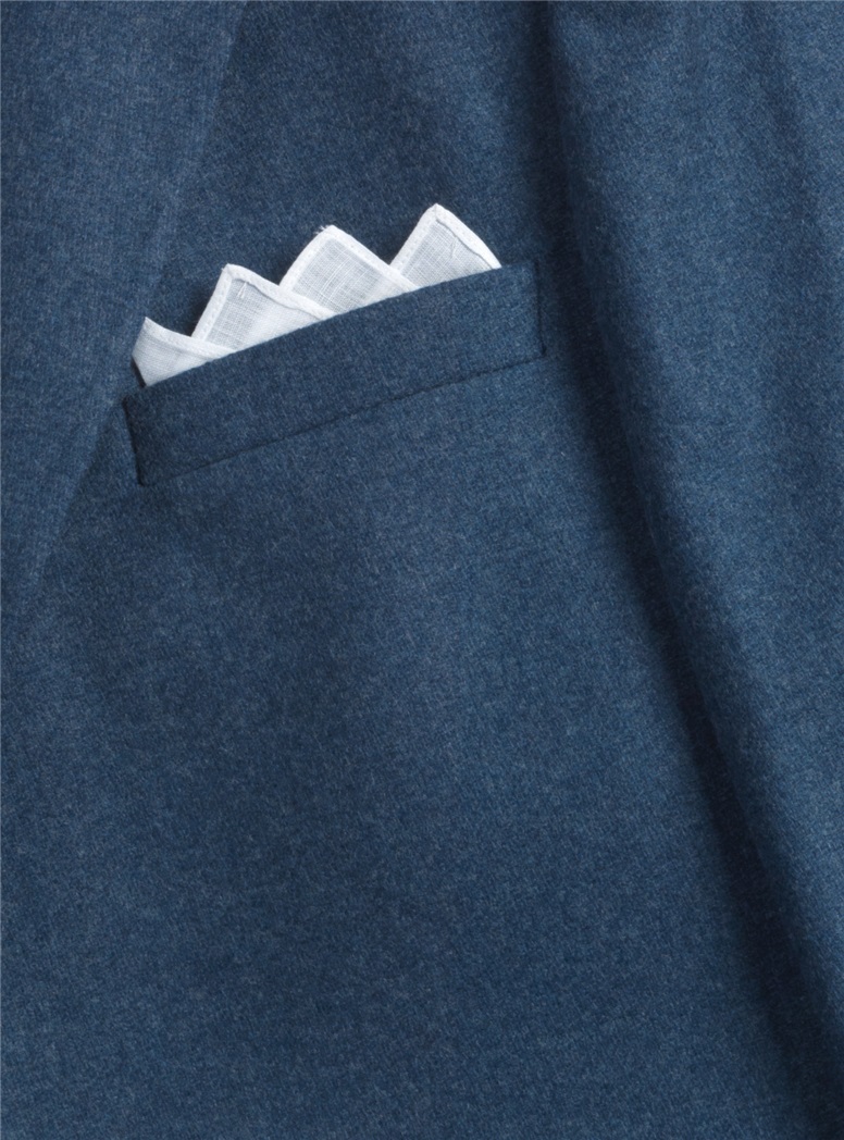 Wool/Cashmere Blue Melange