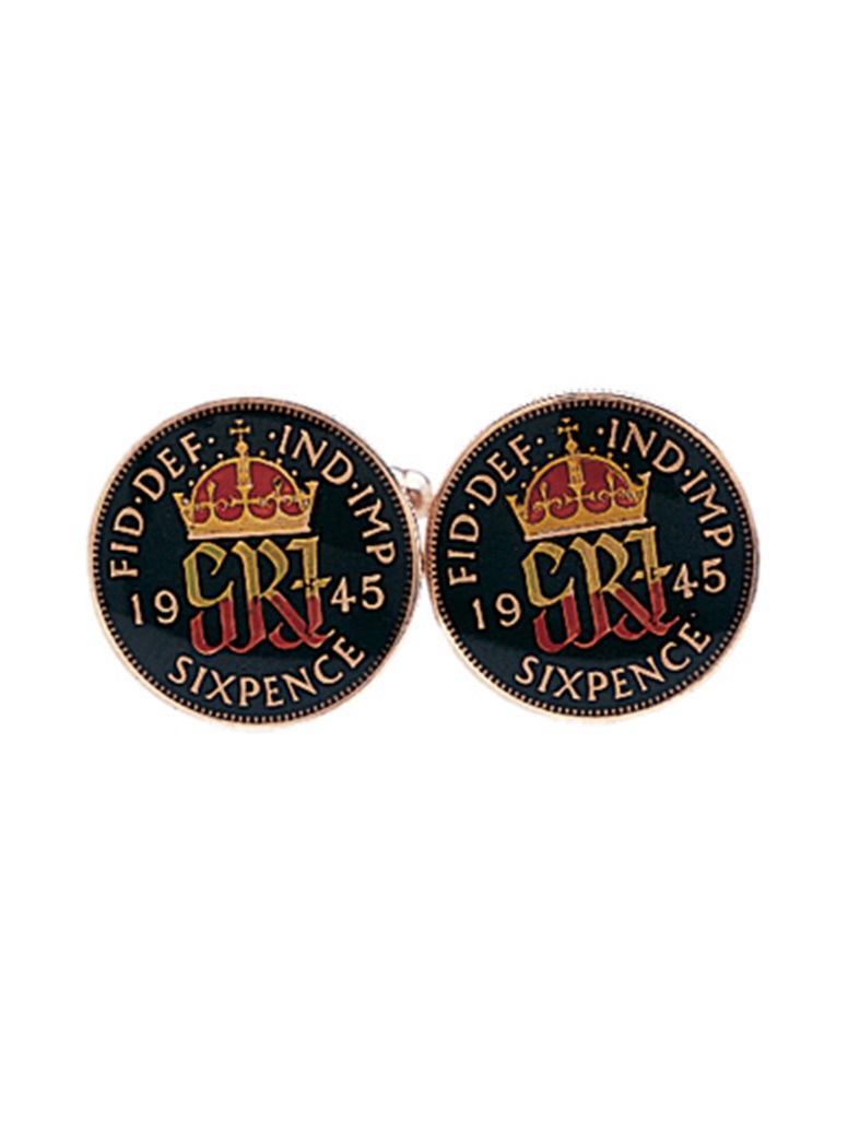 George VI Sixpence-Black